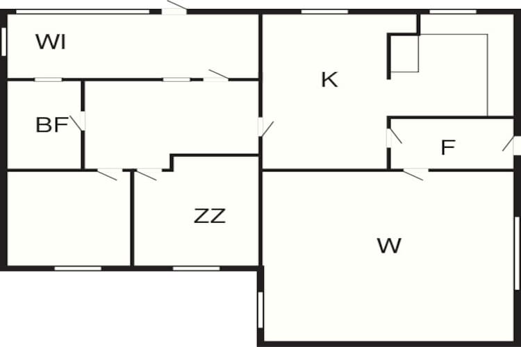 Maison de vacances pour 4 a Bøvlingbjerg-Plan d'étage