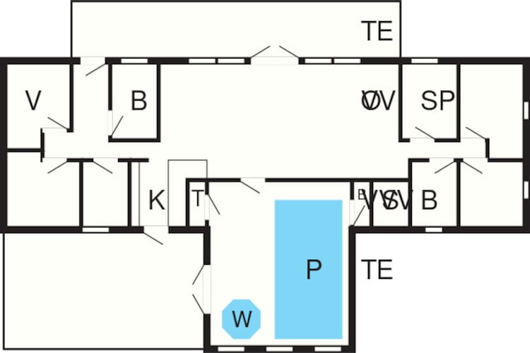 16 Personen Ferienhaus in Ulfborg-Grundriss