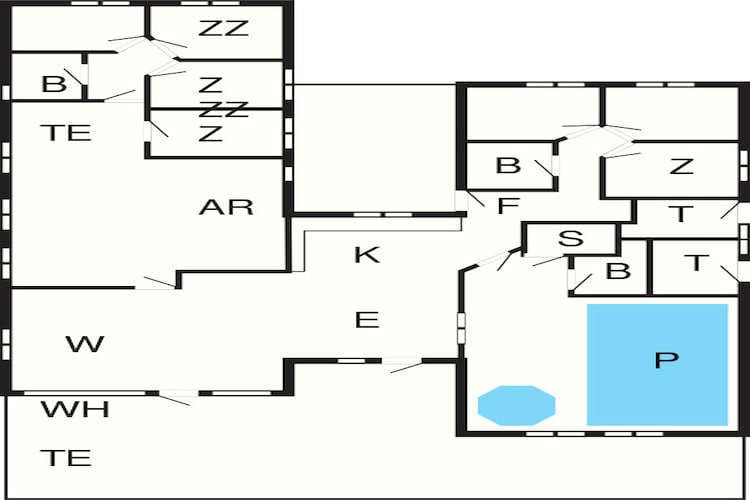 18 Personen Ferienhaus in Grenaa-Grundriss