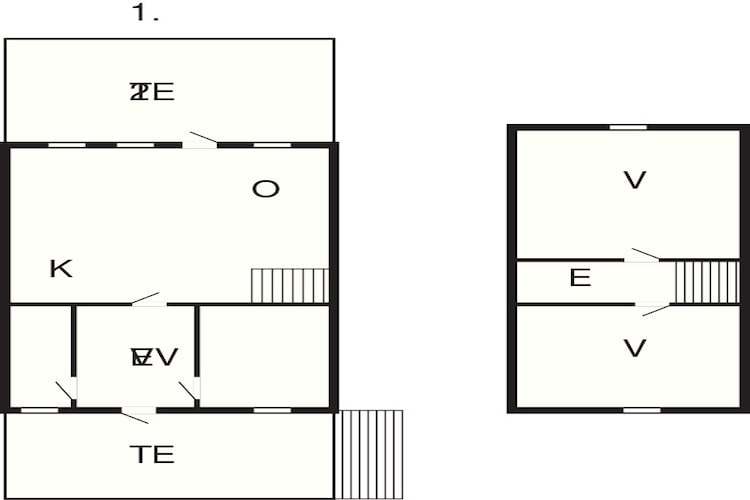 Maison de vacances pour 6 a Seim-Plan d'étage