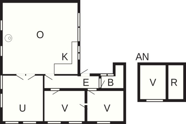 6 persoons vakantie huis in Væggerløse-Plattegrond