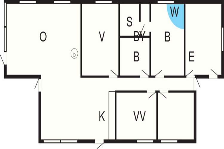6 persoons vakantie huis in Blokhus-Plattegrond