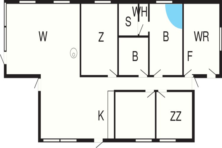 6 persoons vakantie huis in Blokhus-Plattegrond