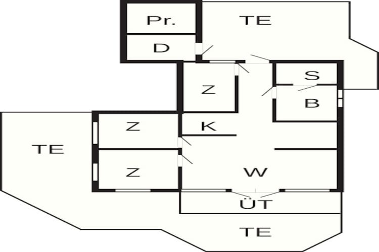 6 person holiday home in Rømø-Floor plan