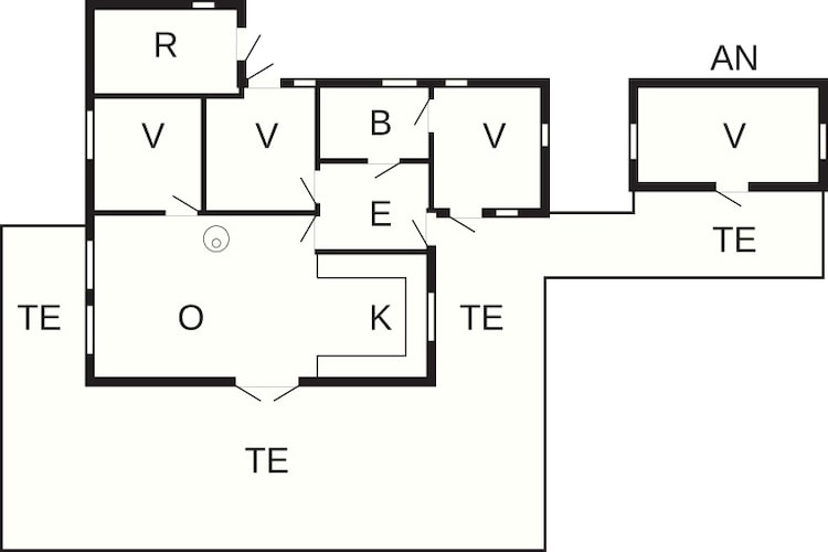 8 persoons vakantie huis in Skals-Plattegrond
