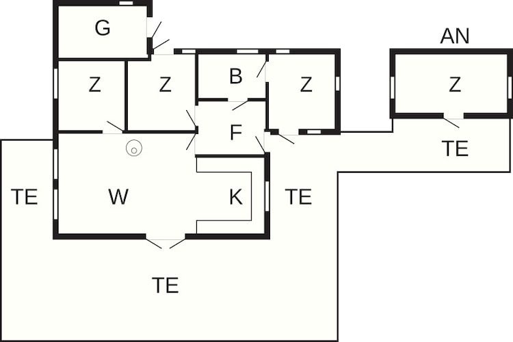 8 persoons vakantie huis in Skals-Plattegrond