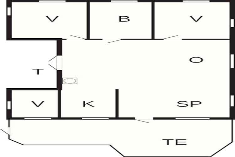 Ruim toevluchtsoord in Skovmose-By Traum-Plattegrond