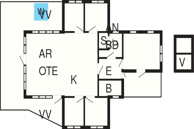 14 person holiday home in Læsø-Floor plan