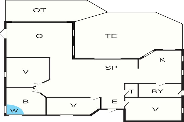 Kustsereniteit in Ebbelokke-By Traum-Plattegrond