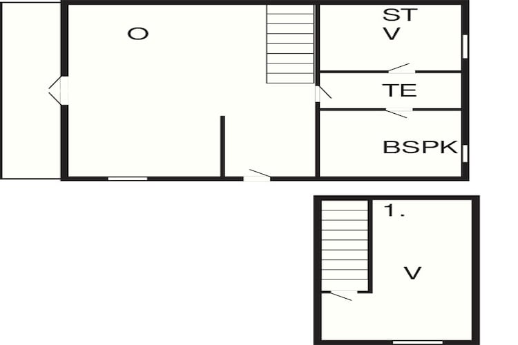 Maison de vacances pour 5 a Millinge-Plan d'étage