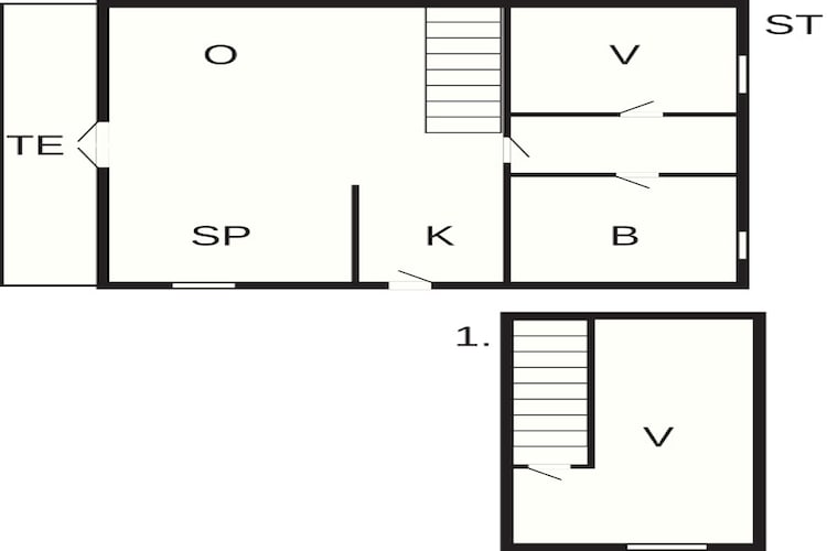 Maison de vacances pour 5 a Millinge - Plan