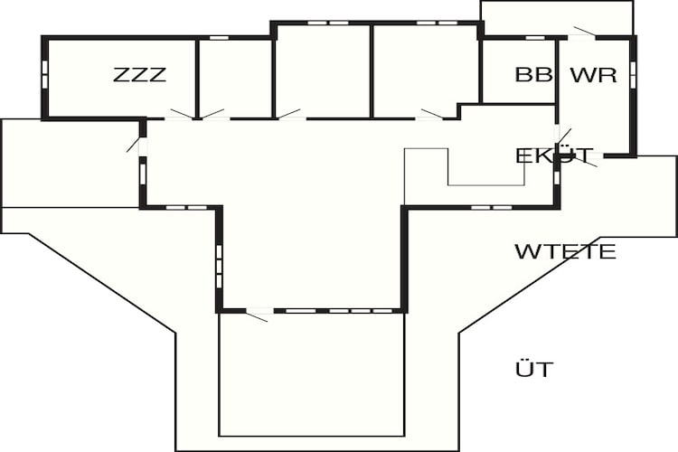 Maison de vacances pour 8 a Læsø-Plan d'étage