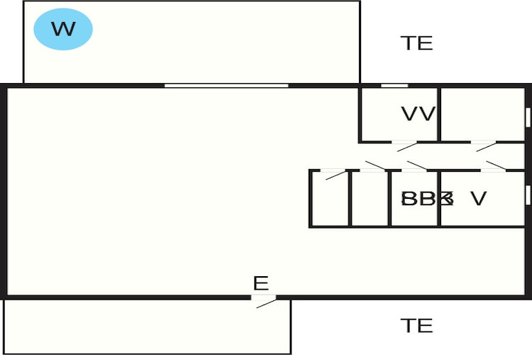 Maison de vacances pour 9 a Tystberga-Plan d'étage