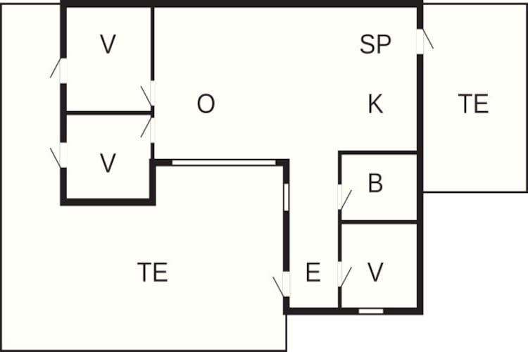 6 persoons vakantie huis in Hadsund - Plattegrond