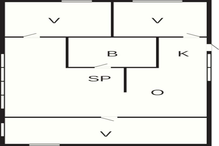 Maison de vacances pour 5 a Hornbæk - Plan
