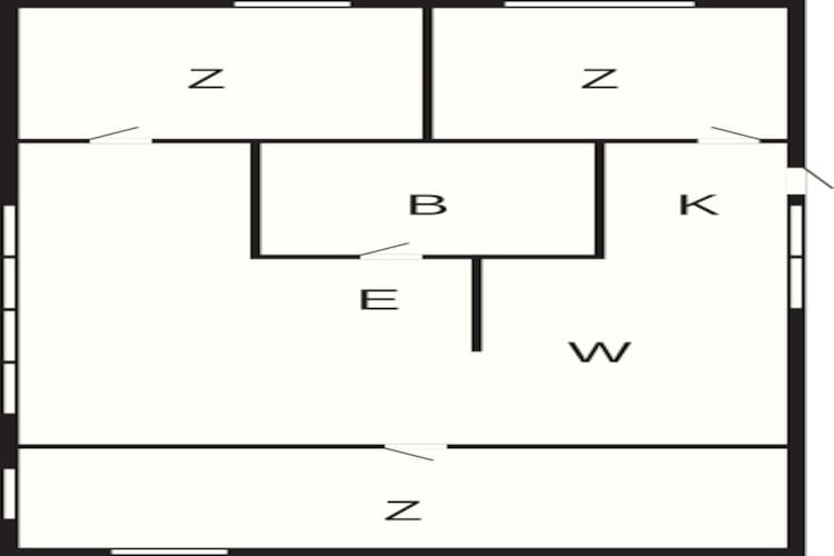 Maison de vacances pour 5 a Hornbæk - Plan