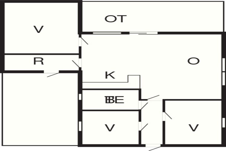 6 persoons vakantie huis in Fårvang-Plattegrond