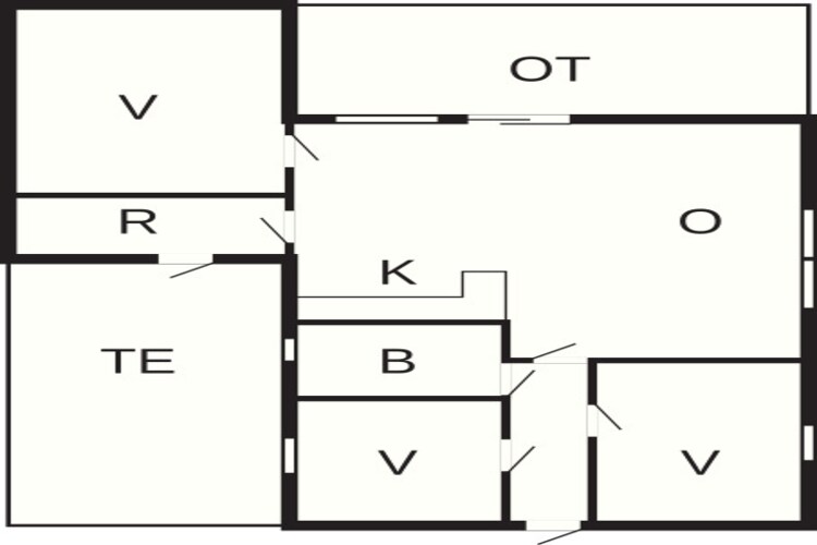 6 persoons vakantie huis in Fårvang-Plattegrond