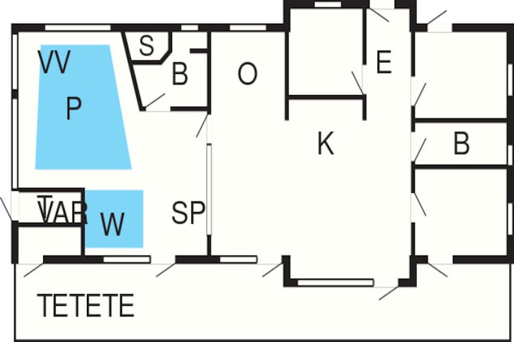 8 person holiday home in Jerup-Floor plan