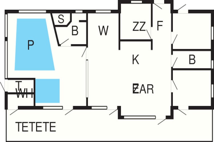 8 person holiday home in Jerup-Floor plan