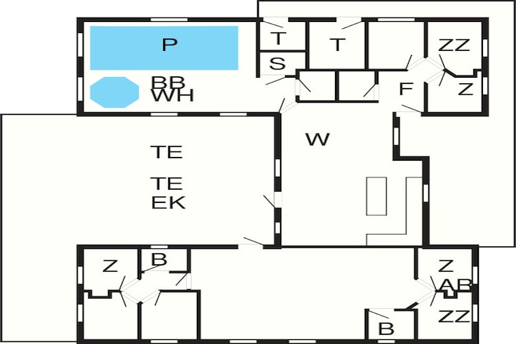 22 person holiday home in Idestrup-Floor plan
