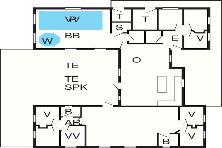 22 person holiday home in Idestrup-Floor plan