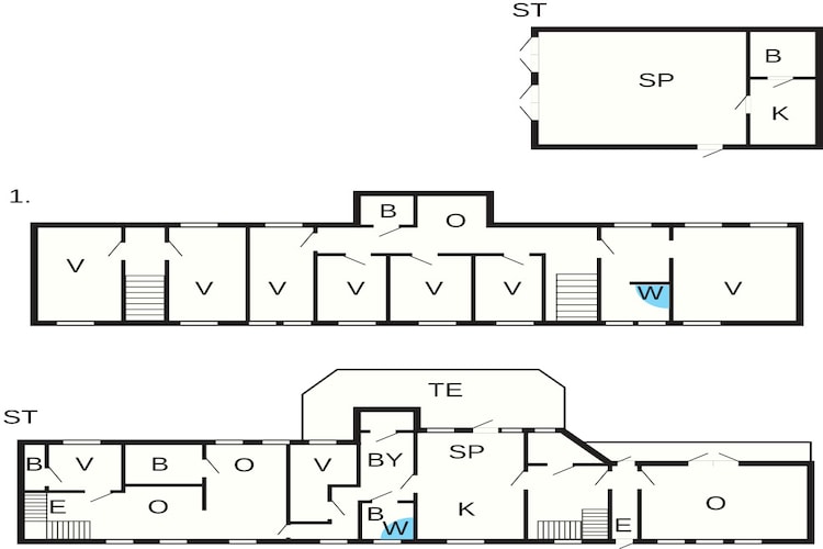 20 persoons vakantie huis in Svendborg-Plattegrond
