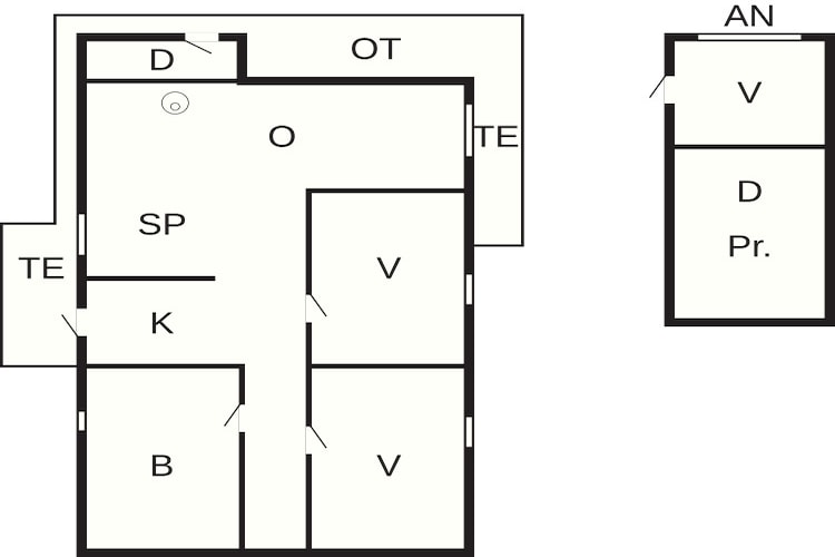 Kustsereniteit bij Knasborg Strand-By Traum-Plattegrond