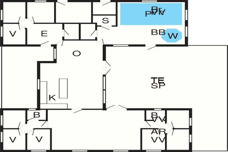 Maison de vacances pour 24 a Hasselberg-Plan d'étage