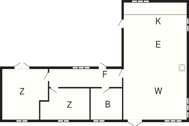 6 person holiday home in Fårevejle-Floor plan