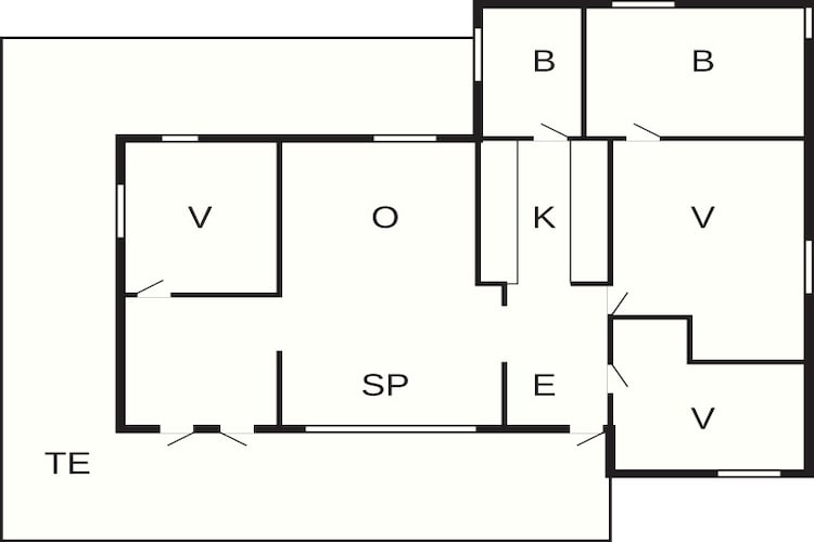 5 Personen Ferienhaus in TRELLEBORG - Grundriss