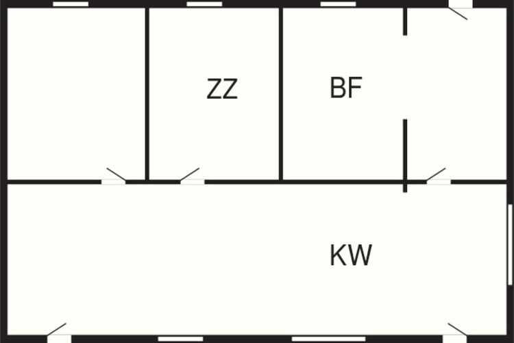 6 persoons vakantie huis in Knebel-Plattegrond
