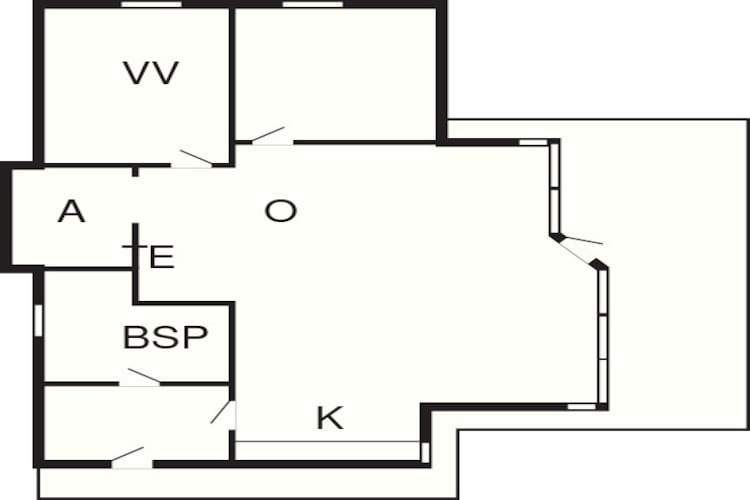 6 persoons vakantie huis in Ebeltoft-Plattegrond