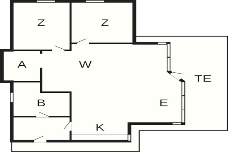 6 persoons vakantie huis in Ebeltoft - Plattegrond