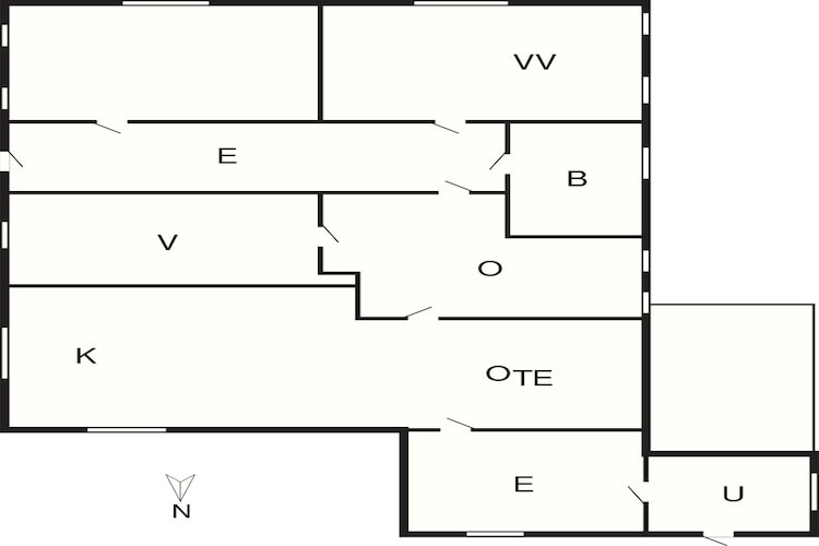 Maison de vacances pour 7 a Lemvig-Plan d'étage