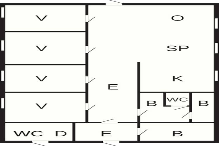 8 Personen Ferienhaus in Revsnes-Grundriss