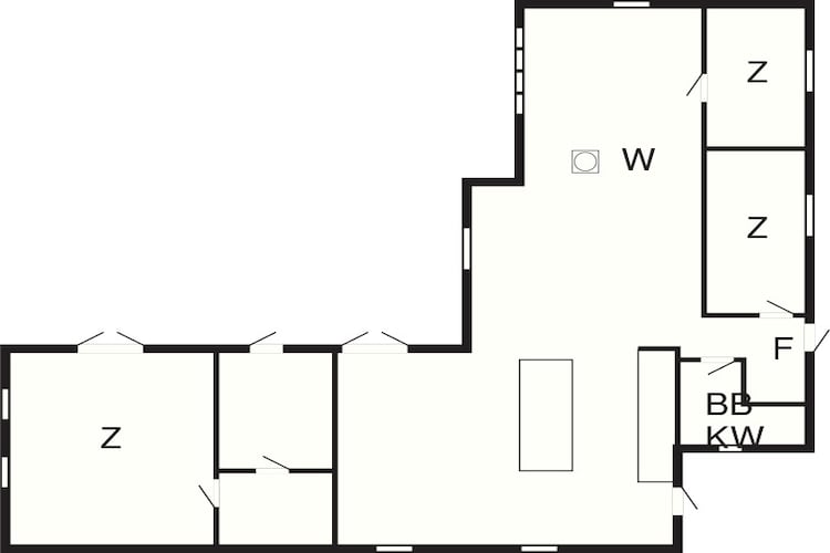 6 person holiday home in Gilleleje-Floor plan