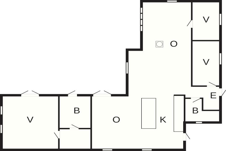 6 Personen Ferienhaus in Gilleleje - Grundriss