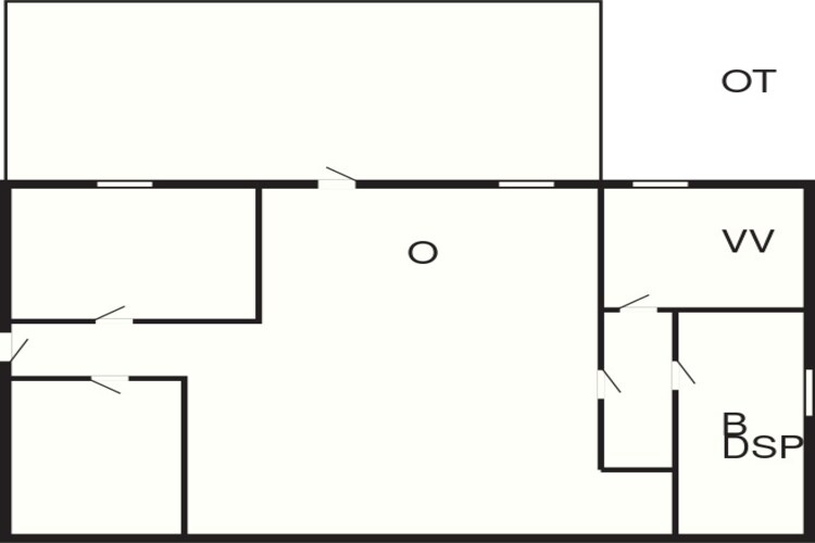 Afgelegen Duinhuisje-By Traum-Plattegrond
