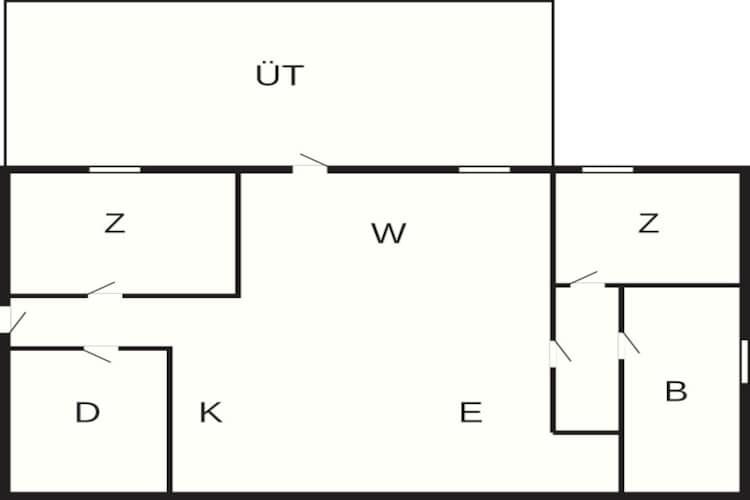 Afgelegen Duinhuisje-By Traum-Plattegrond
