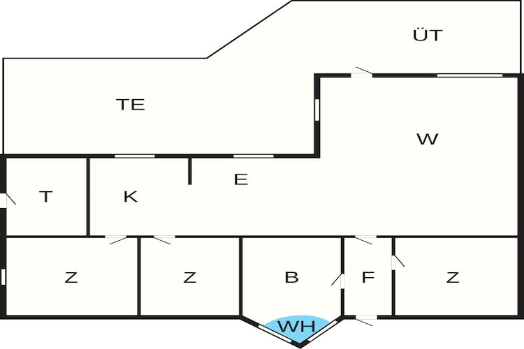 Maison de vacances pour 6 a Slagelse-Plan d'étage