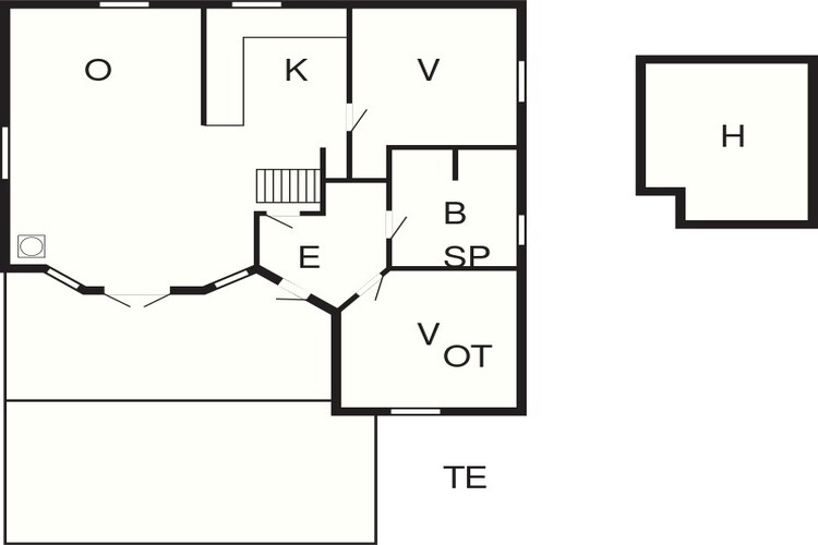4 persoons vakantie huis in Hemmet-Plattegrond
