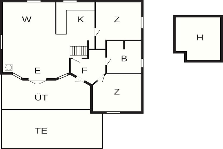 4 person holiday home in Hemmet - Floor plan