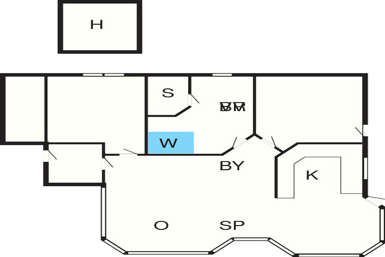 5 persoons vakantie huis in Sæby-Plattegrond