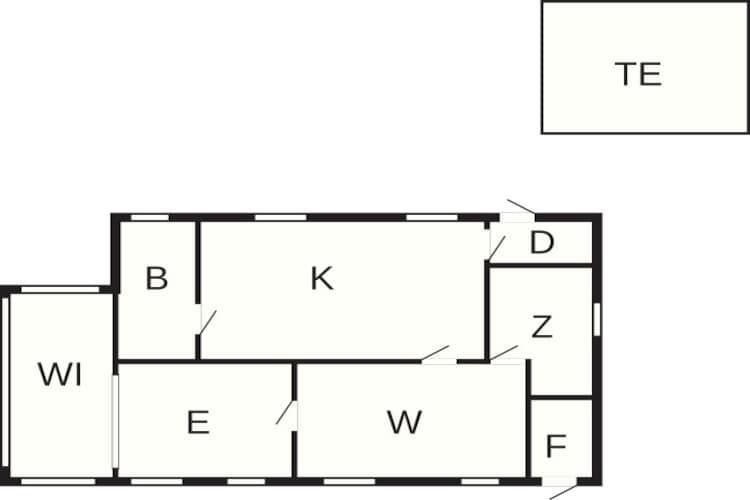 4 persoons vakantie huis in Tønder-Plattegrond