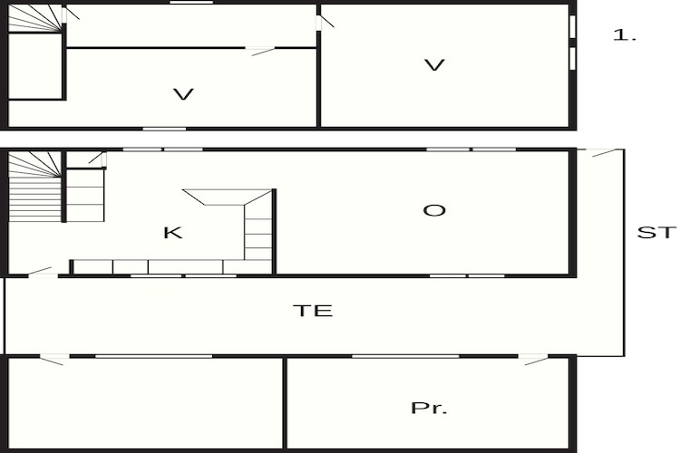 4 person holiday home in Grenaa-Floor plan