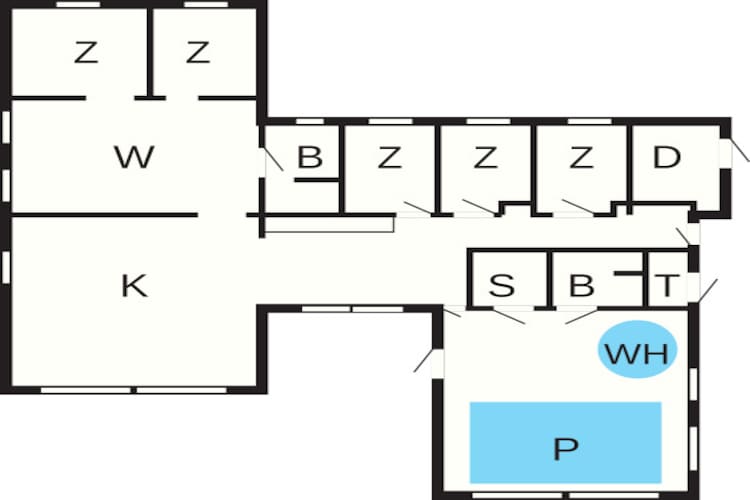 16 persoons vakantie huis in Glesborg-Plattegrond