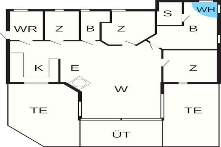 8 persoons vakantie huis in Glesborg-Plattegrond