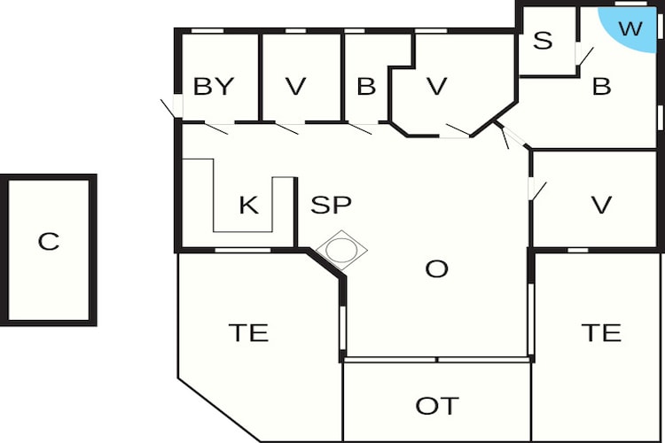 8 persoons vakantie huis in Glesborg - Plattegrond