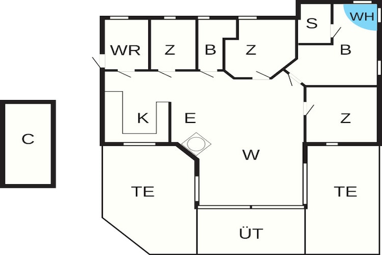 8 persoons vakantie huis in Glesborg - Plattegrond